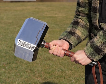 Thors Hammer in Originalgröße, 450g/m² Mjölnir Kriegshammer aus alter Schmiede