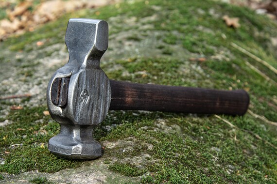 Hand Forged Blacksmith Hammer Cross Peen Hammer 2.5lb - Etsy