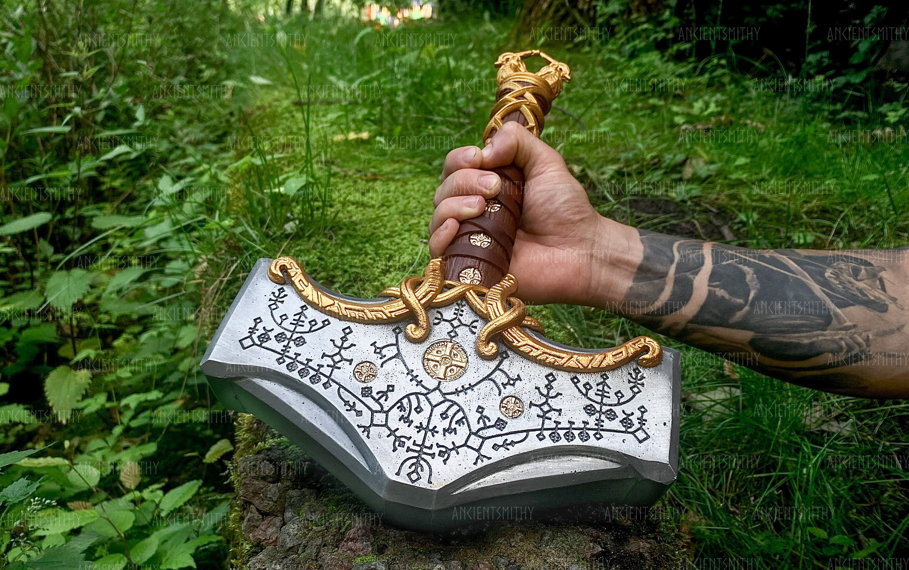 God of War Hammer, Thor Hammer Mjolnir Metal, Thor Cosplay, - Inspire Uplift