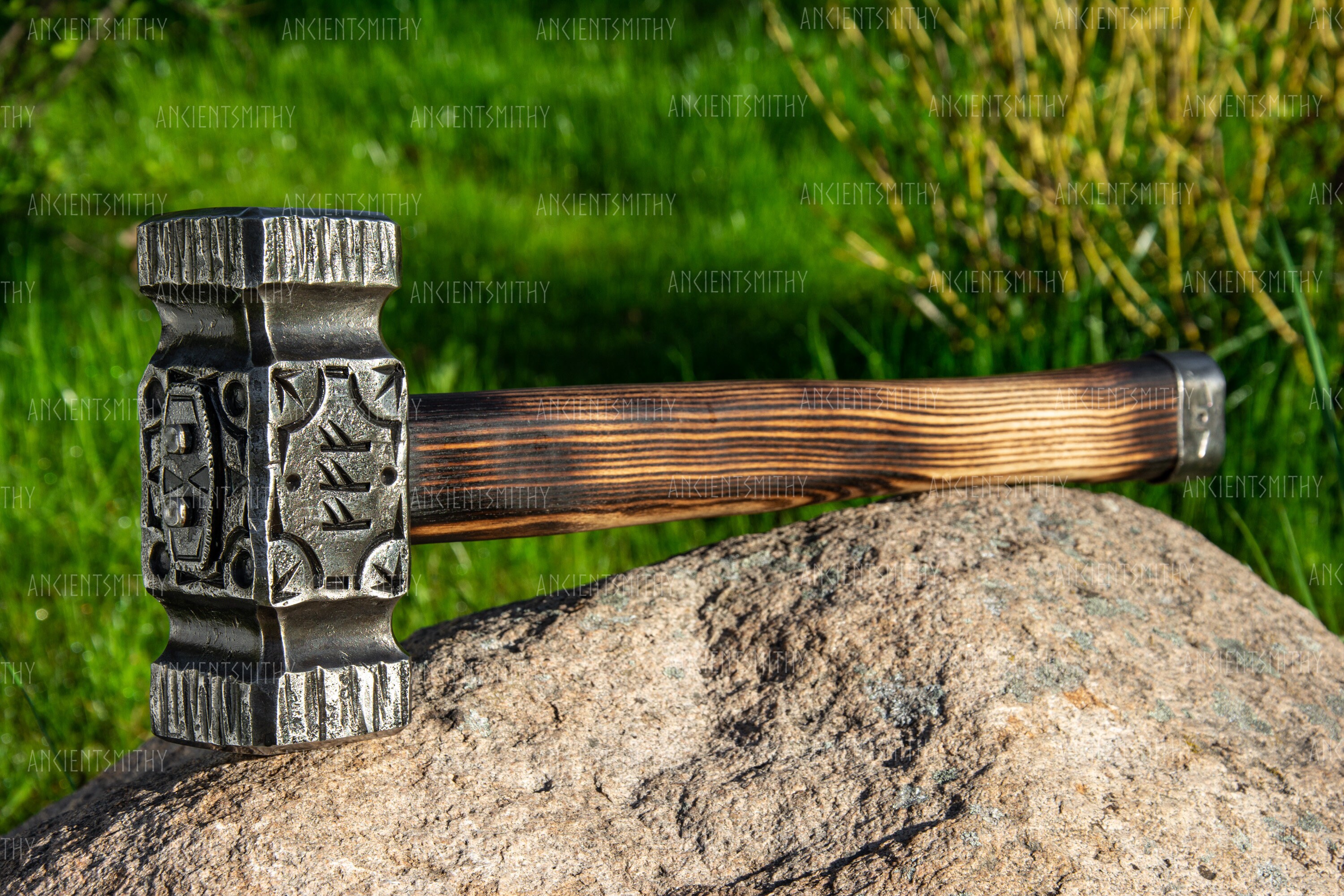 Viking Hammer Bushcraft or Blacksmith Hammer Carpentry Etsy Australia