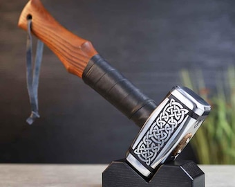 Handmade Viking Hammer 4.18lb, Thor Hammer Carbon Steel