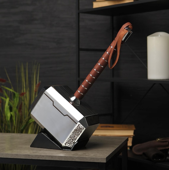 Thor Hammer 11.24 Lb Mjolnir Metal Replica With Stand & Engraving