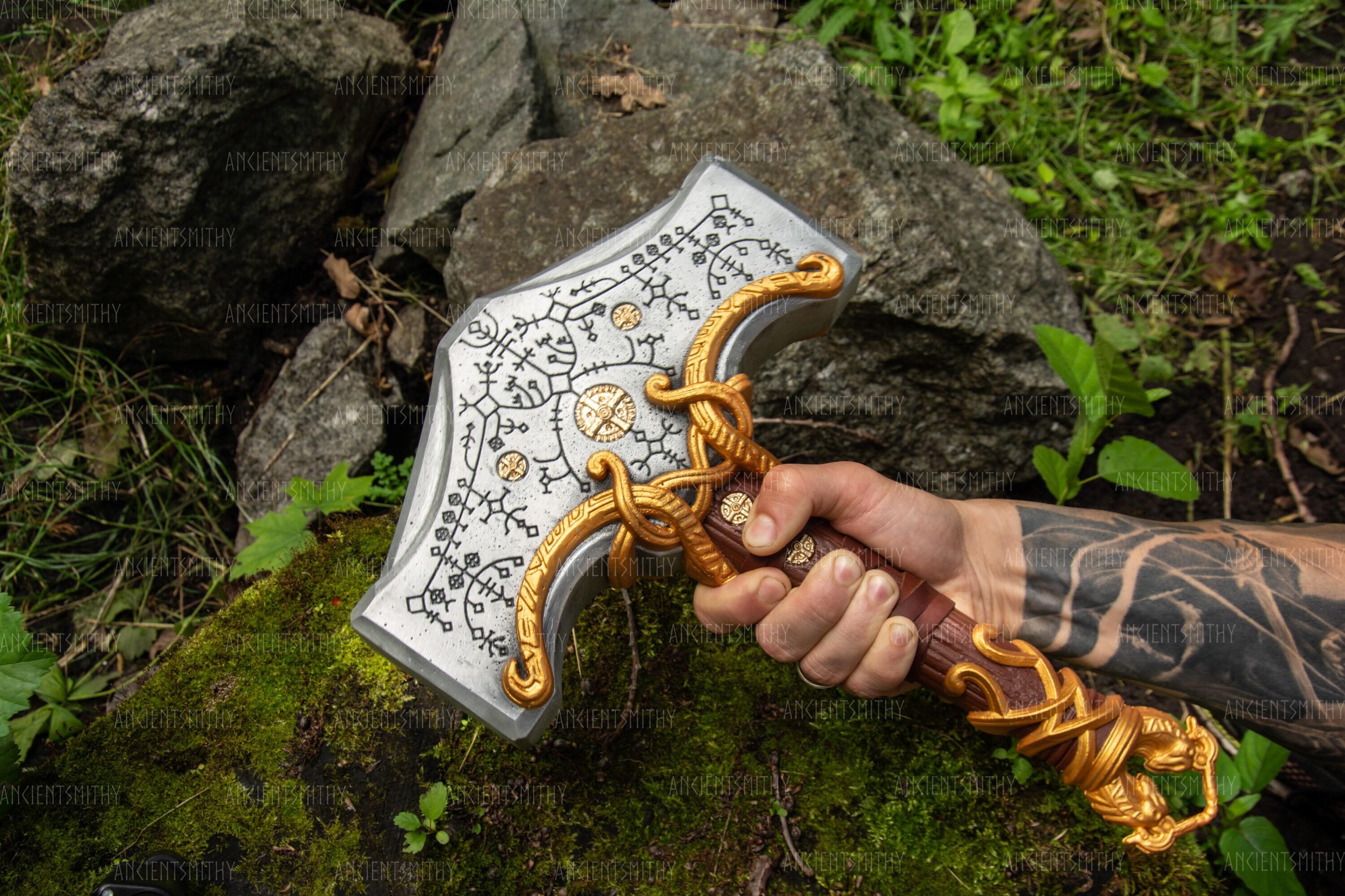 God of War Hammer, Thor Hammer Mjolnir Metal, Thor Cosplay, - Inspire Uplift