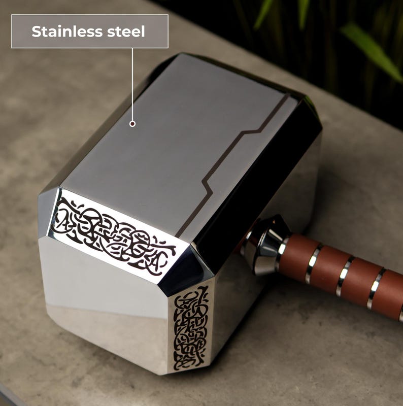 Thor Hammer 11.24 Lb Mjolnir Metal Replica With Stand & Engraving - Etsy