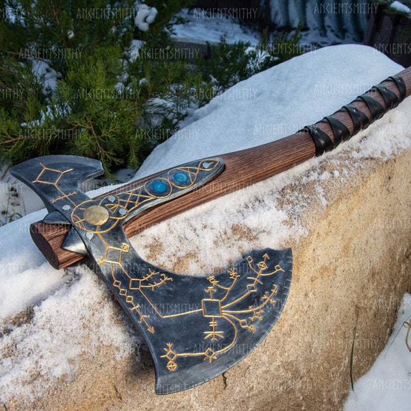 Leviathan axe Kratos axe from Game made by Ancientsmithy