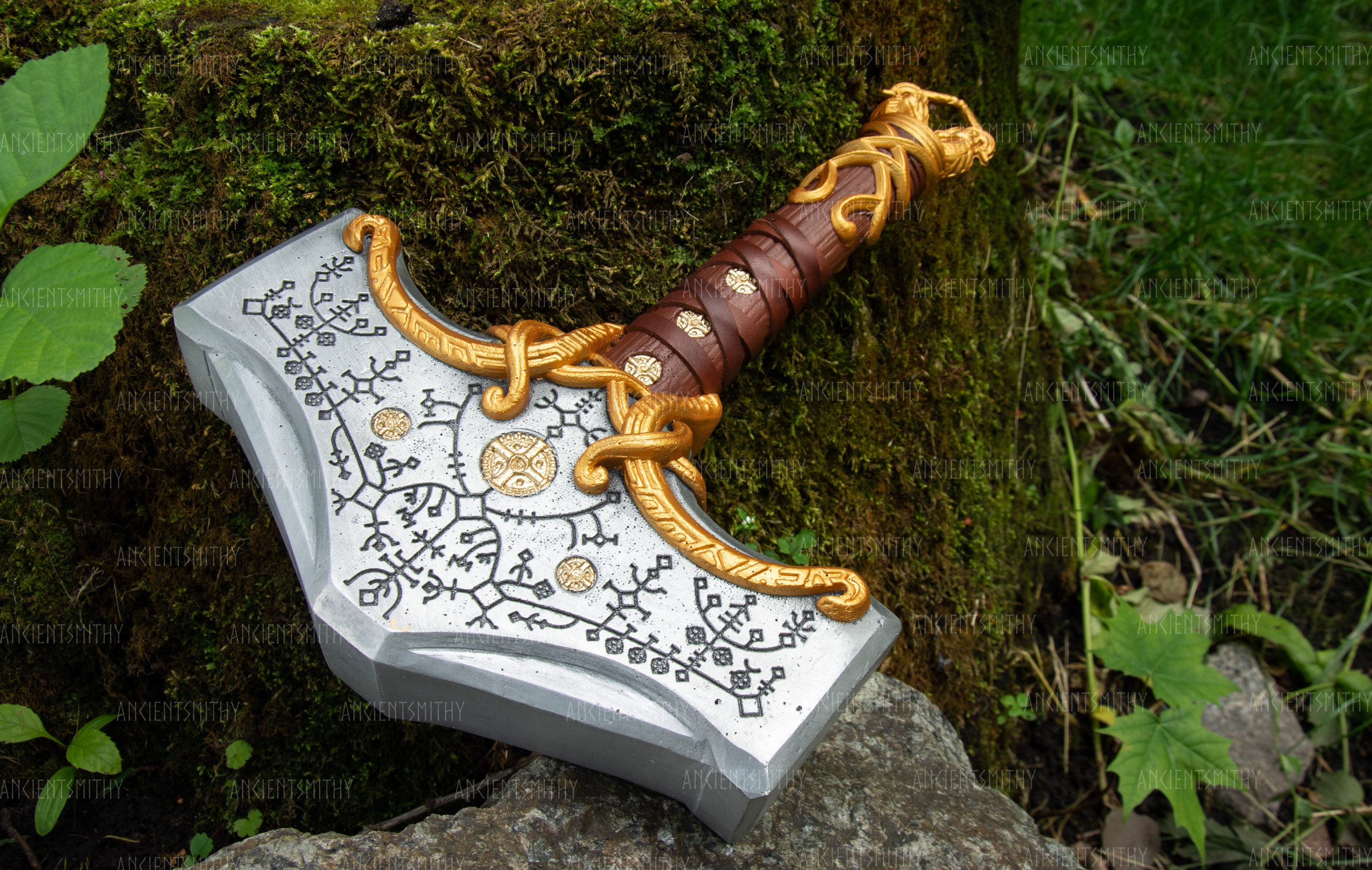  Blazing S. GOW Fantasy Foam Prop Mjolnir Hammer for Costume and  Cosplay (Thor's Hammer) : Clothing, Shoes & Jewelry