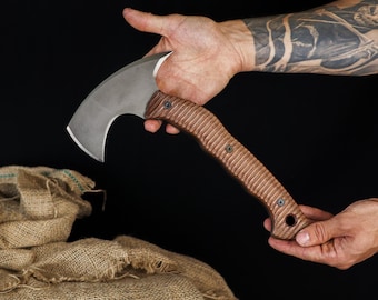Tomahawk Axe Camping Hatchet for Bushcraft & Survival Sheath, Custom Engraved Axe