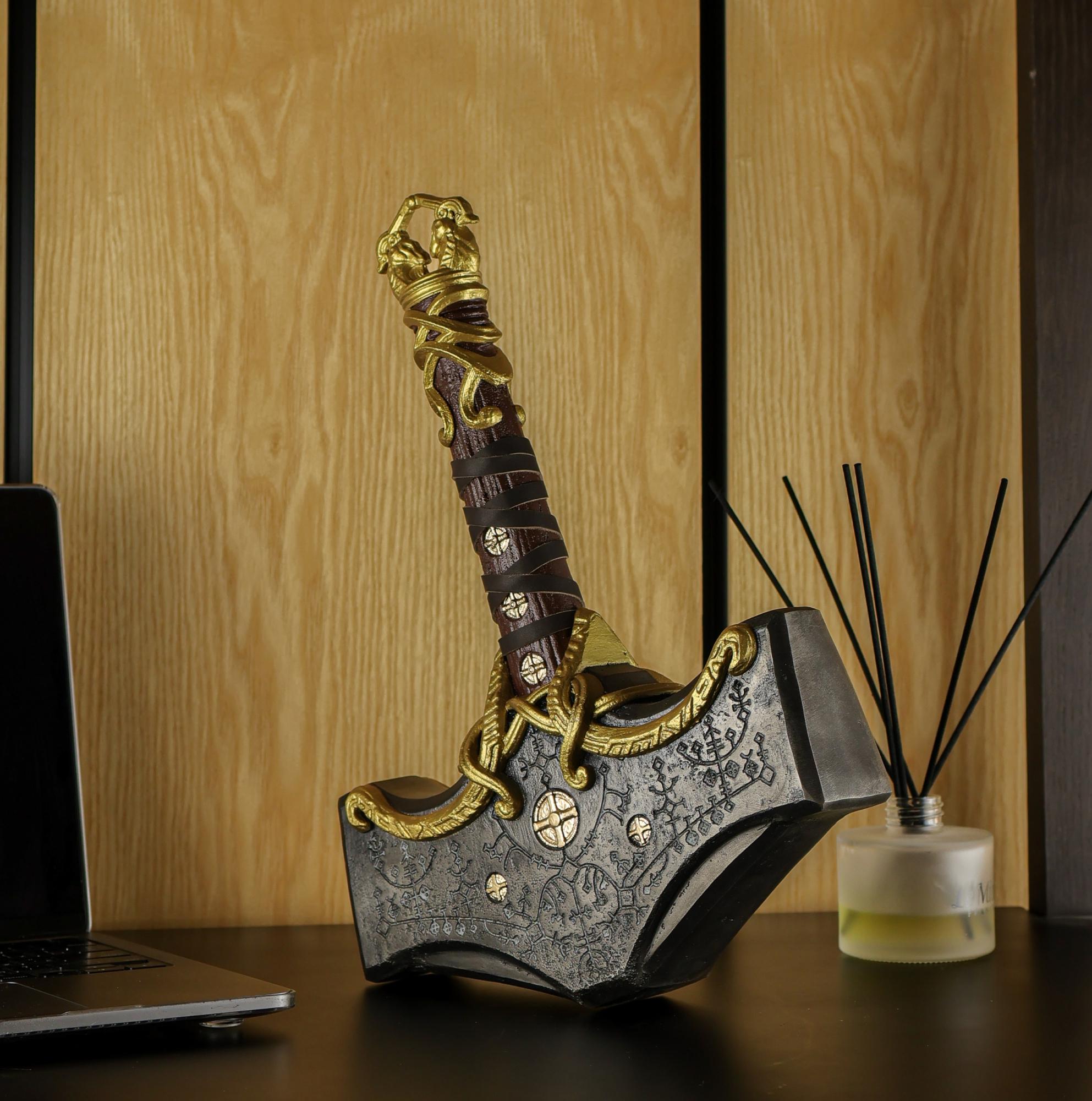Mjolnir Metal Hammer 26.45lb Thor Hammer With Glow-in-the-dark