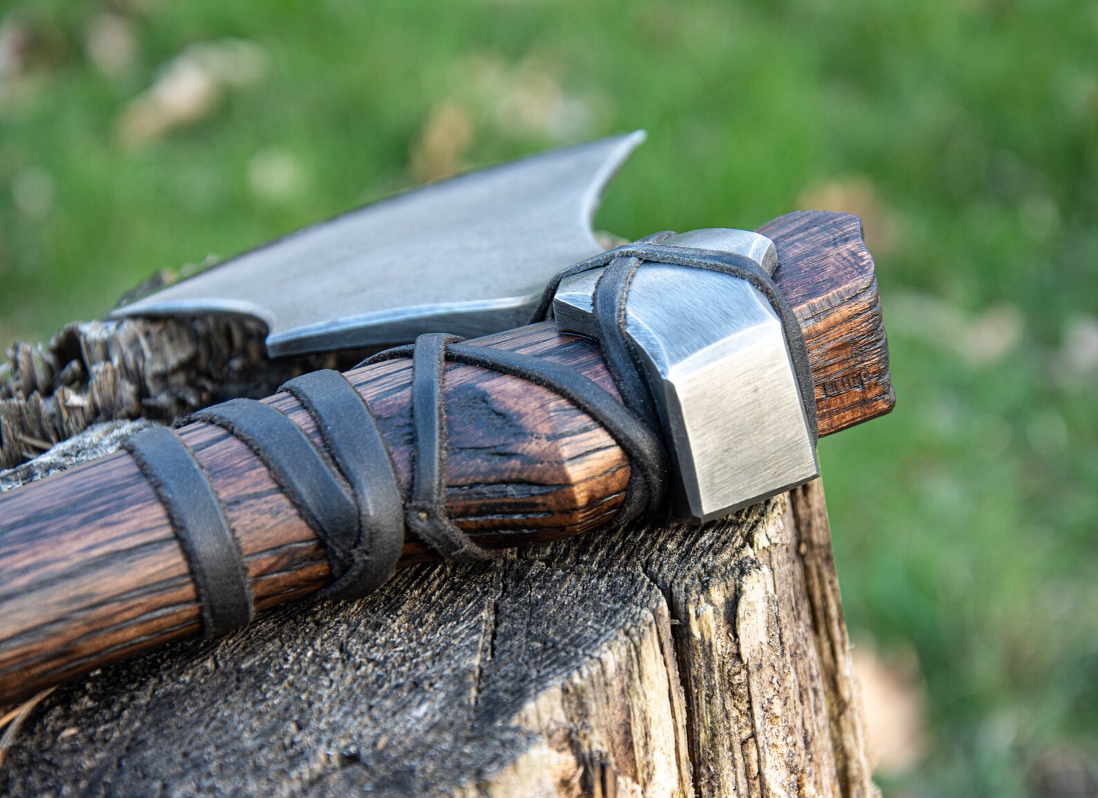 Viking Two Hand Axe Medieval Battle Axe Double Bit Axe Custom Etsy