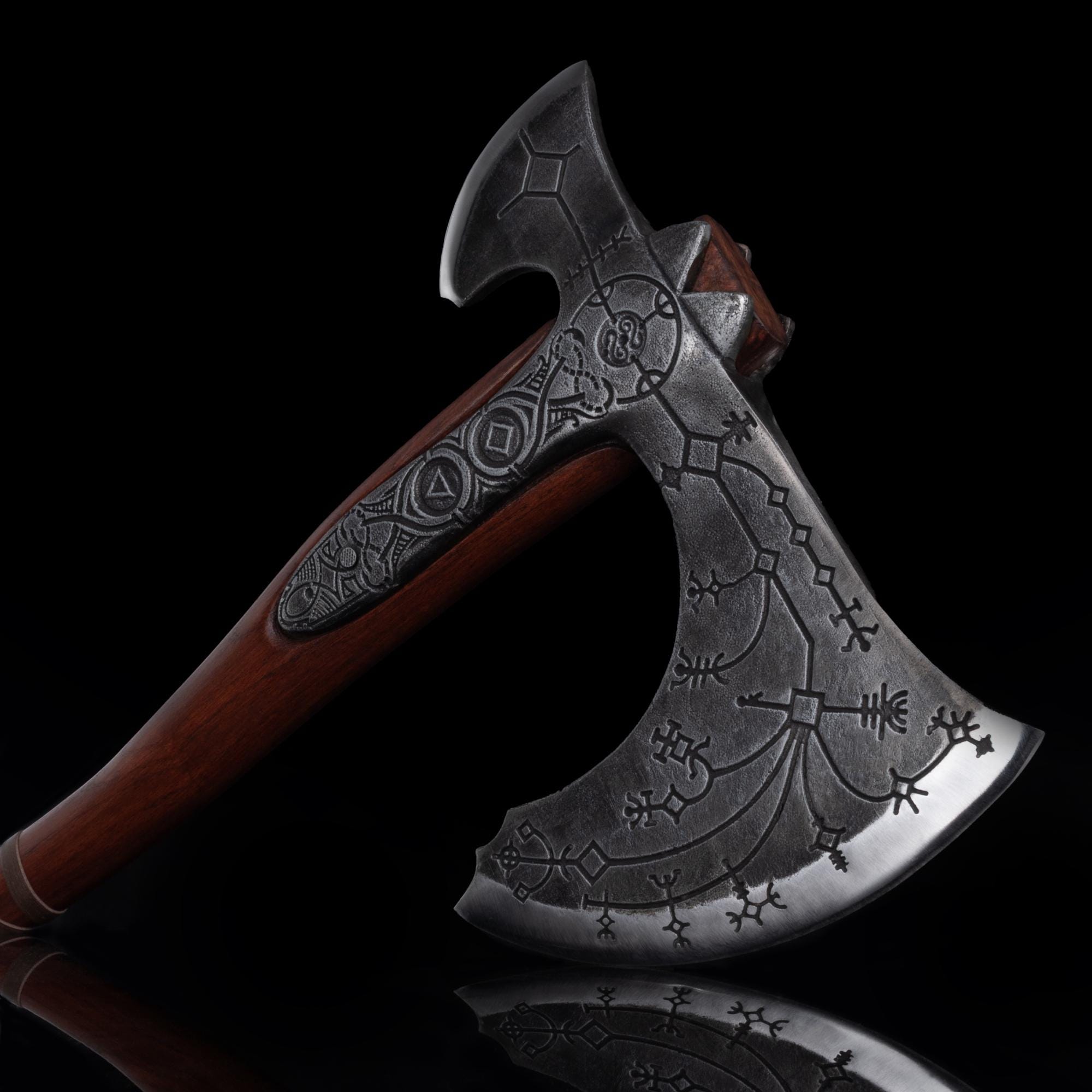 Leviathan Axe Carbon Steel Kratos Axe Functional Replica - Etsy