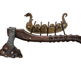 Viking axe wall mount, Axe steel Hanger, axe wall hanger, wall mount for axe, axe accessories, Drakkar axe holder