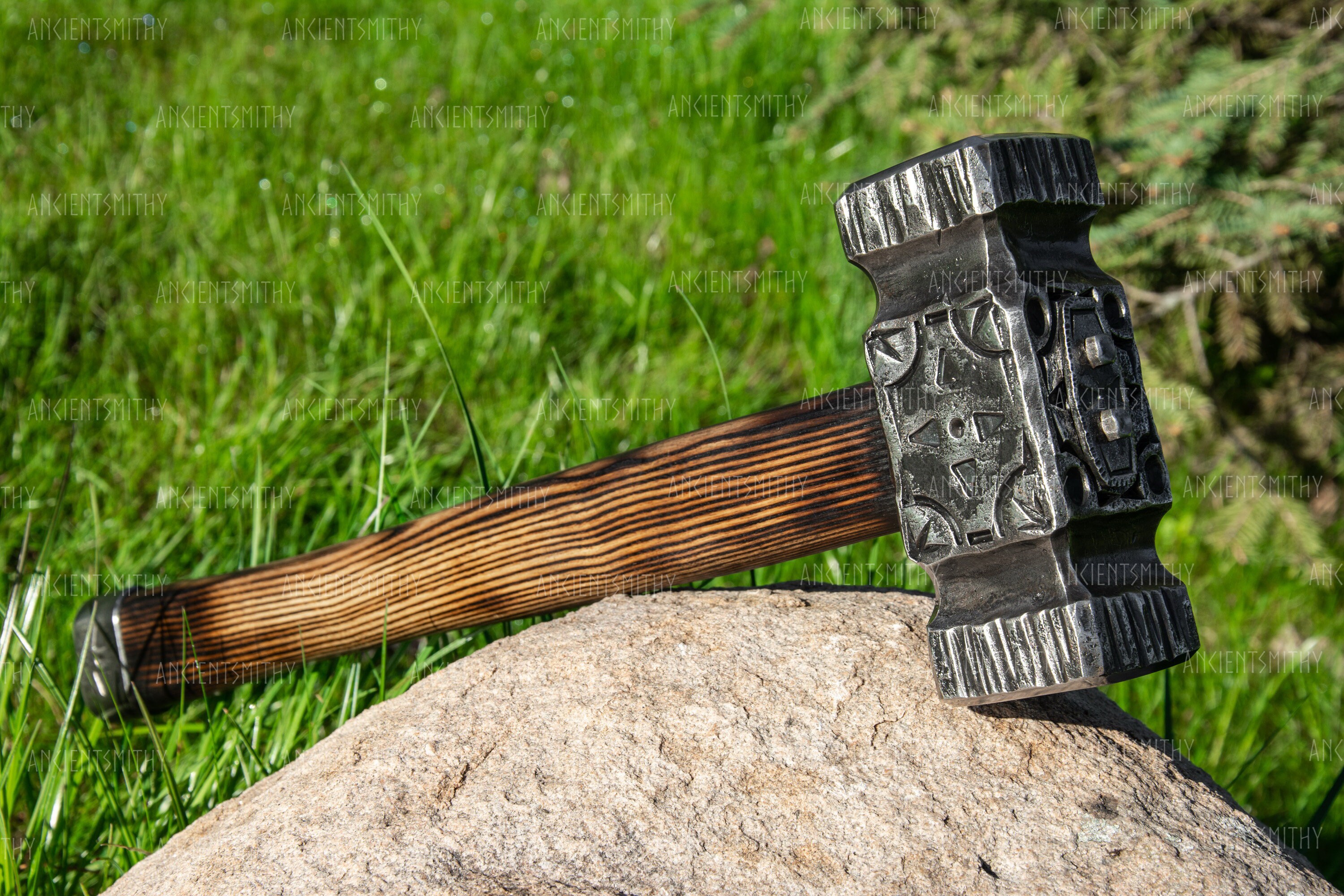 Viking Hammer Bushcraft or Blacksmith Hammer Carpentry Etsy Australia