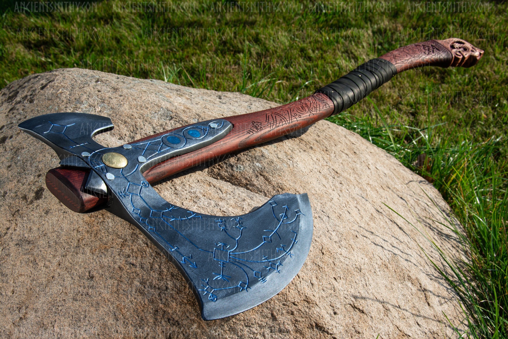 Kratos axe Viking axe game Personalized Fantasy axe Axe and box