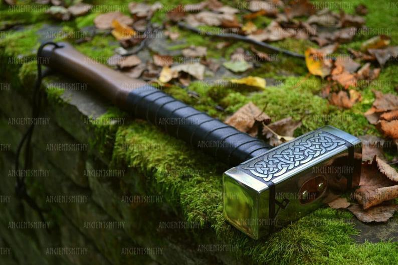 Viking hammer, Thor hammer, LARP hammer, Personalized Hammer, carpentry woodwork building tool, Battle Hammer, War hammer image 1