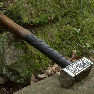 Viking hammer, Thor hammer, LARP hammer, Personalized Hammer, carpentry woodwork building tool, Battle Hammer, War hammer image 6