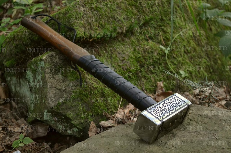 Viking hammer, Thor hammer, LARP hammer, Personalized Hammer, carpentry woodwork building tool, Battle Hammer, War hammer image 6