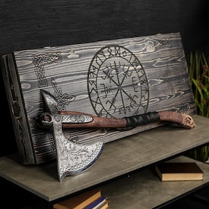 Leviathan Axt handgeschmiedete Kratos Axt mit personalisiertem Axtstiel