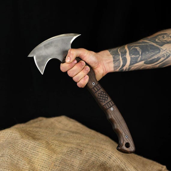 Tomahawk Full Tang Hatchet Personalized, Functional Bushcraft Axe