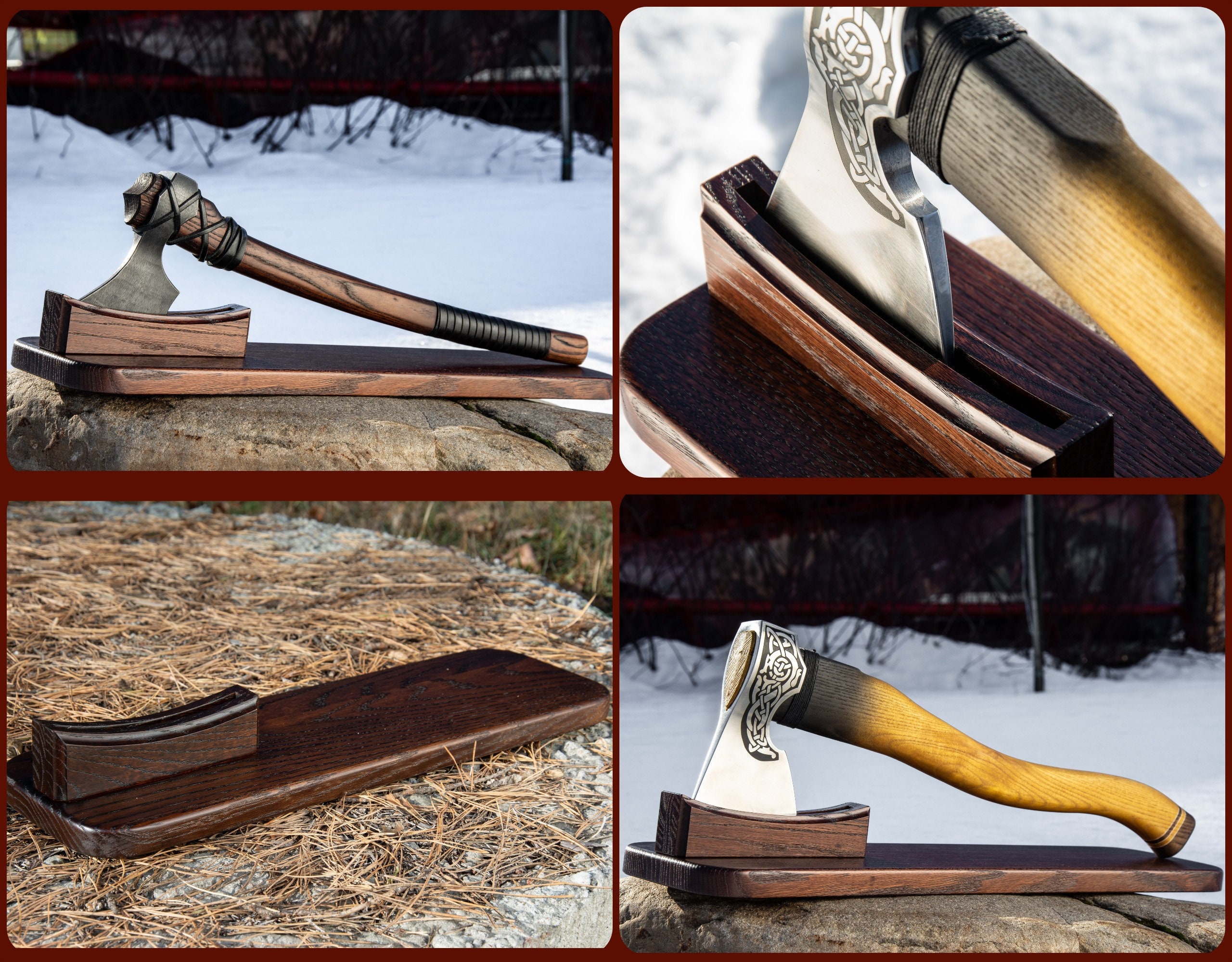 Viking axe wall mount, Axe steel Hanger, axe wall hanger, wall mount for axe, axe accessories