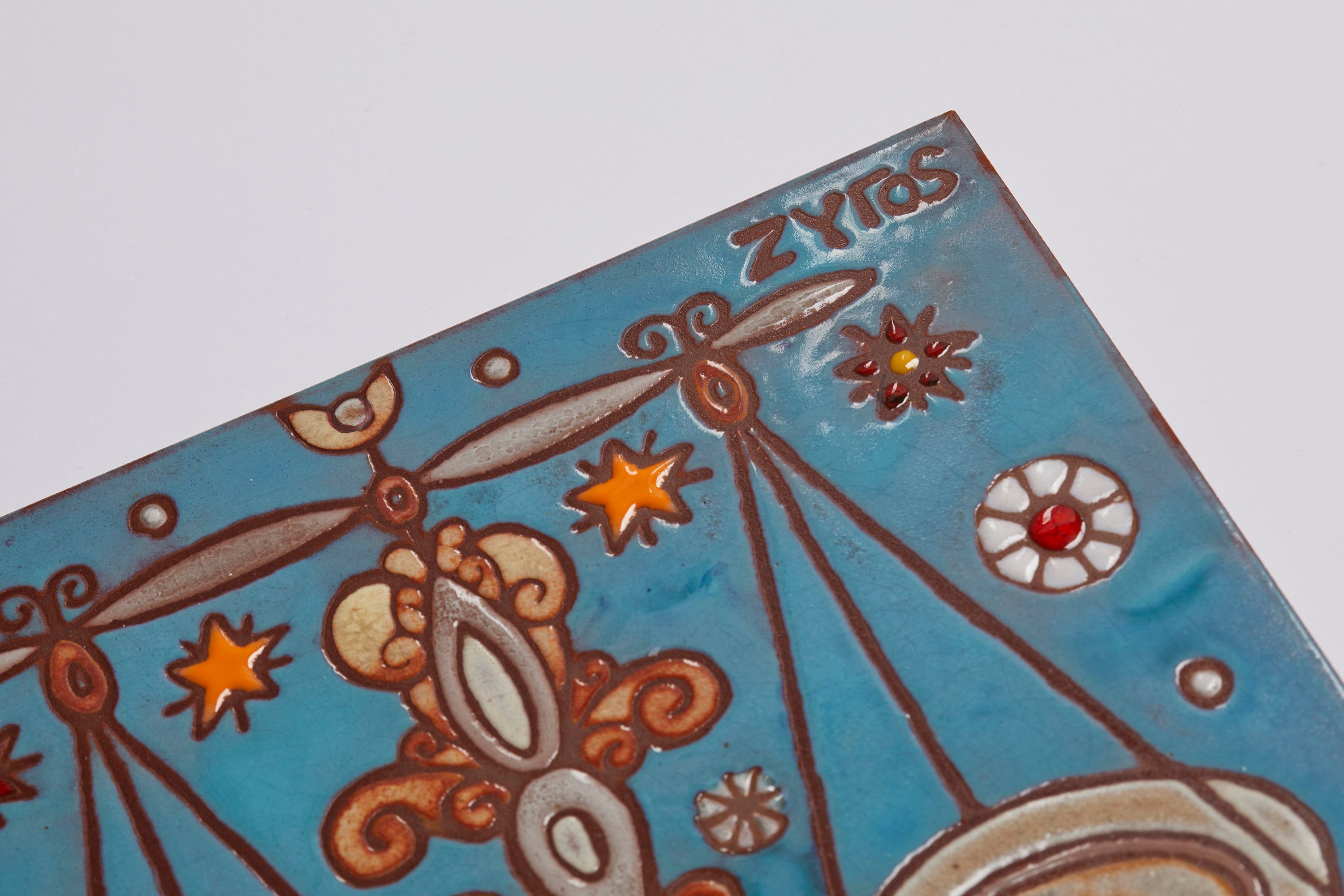Cadre carré avec Illustration signe astrologique gémeaux phosphorescent