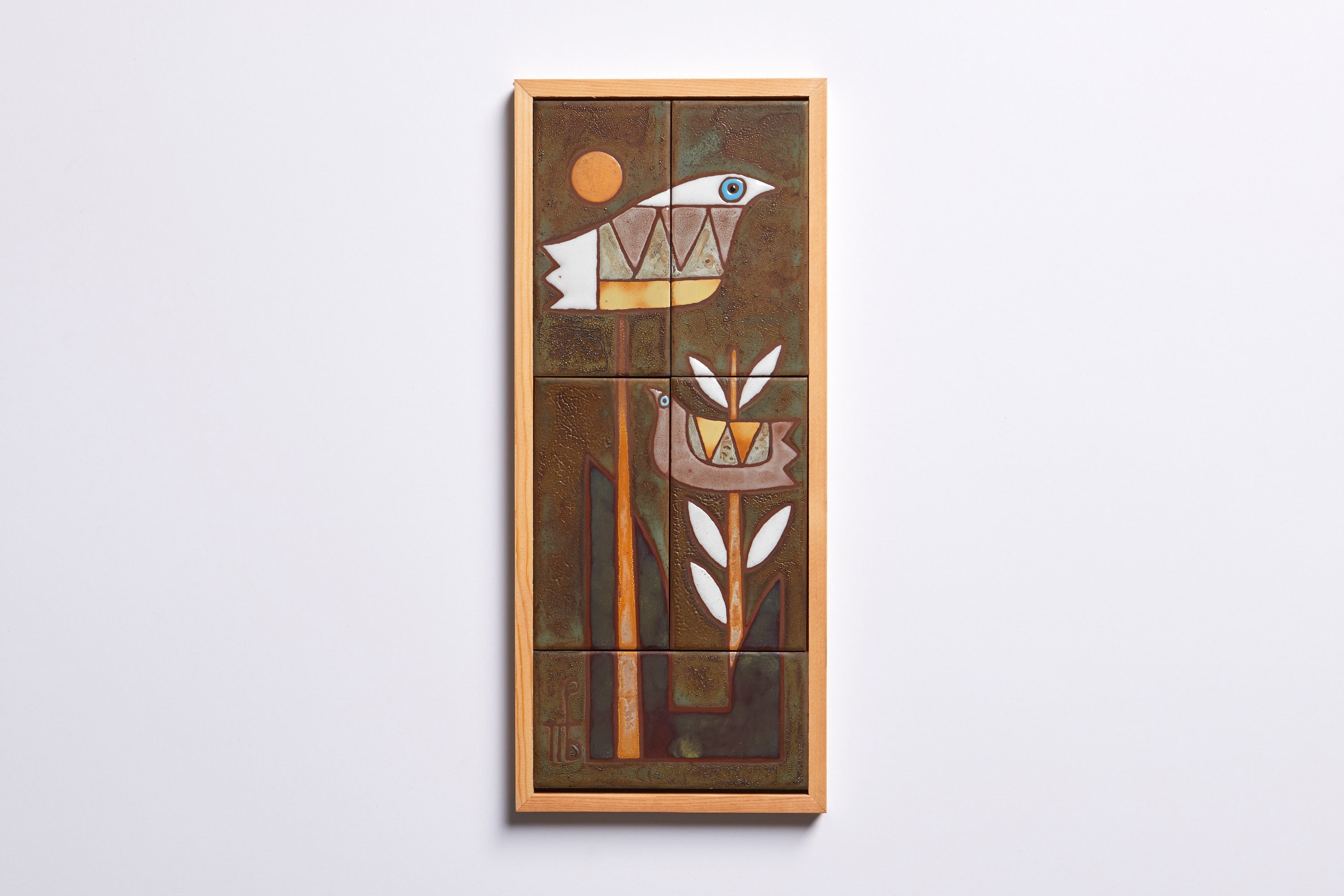 Due uccelli in ceramica artistica, regalo di amicizia, decorazione murale fatta a mano, regalo di nozze, arte per la stanza dei bambini, decorazione a tema uccelli, decorazione da parete per sala studio, gemelli