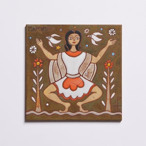 Signe du zodiaque Vierge, carreaux de céramique, art mural fait main, cadeau personnalisé, thème du zodiaque, éléments du zodiaque, horoscope, cadeau astrologie pour elle