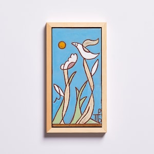 Welcome the vibrant colors of spring into your home with a unique bird painting that will bring life and cheer to any space. Handcrafted by talented local artisans, this eye-catching artwork will bring a stylish yet timeless touch to your decor.