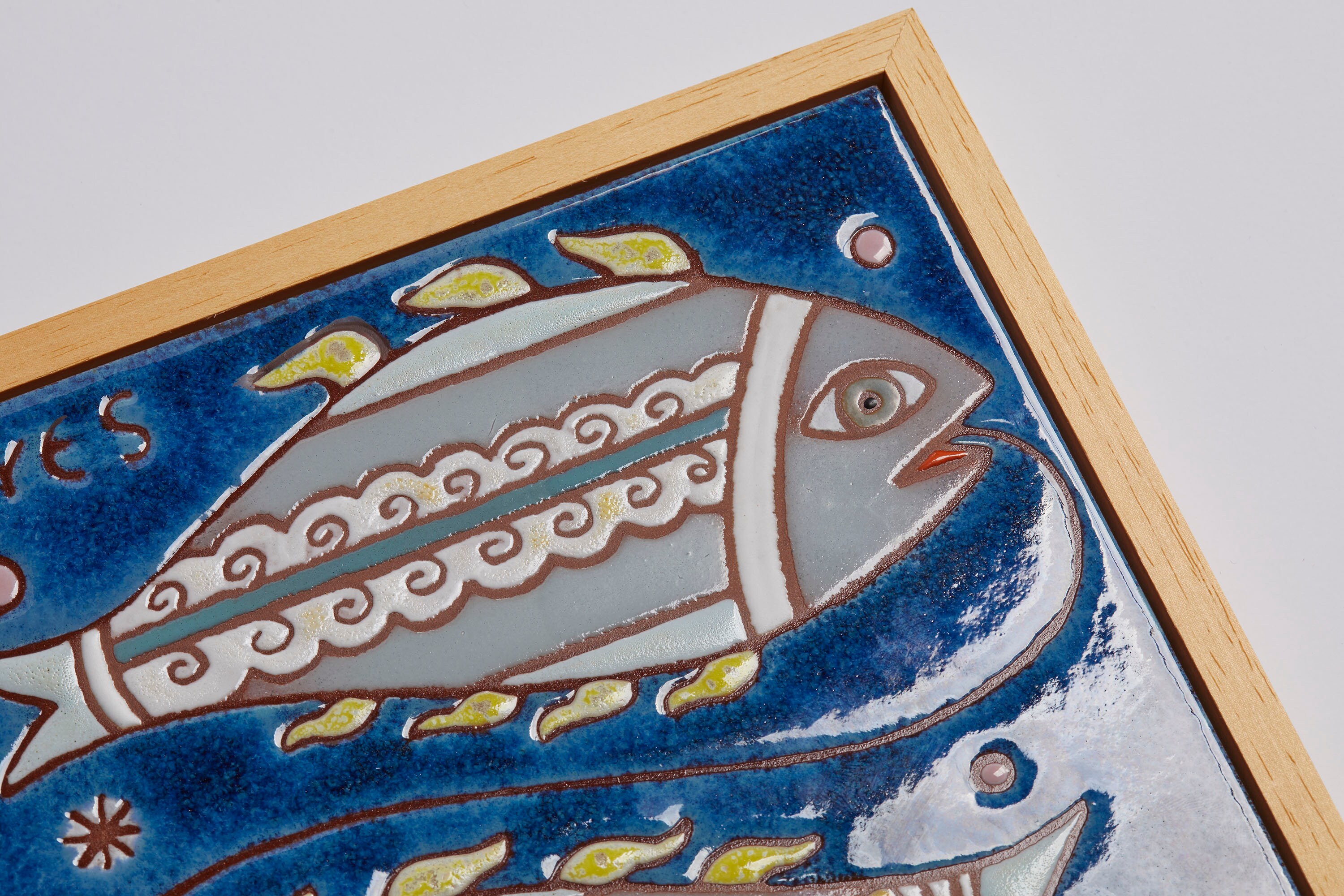 4つの星座のセット 20 x 20 cm セラミックタイル 水瓶座 山羊座 魚座 