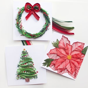 Pack de cartes de vœux de Noël + Quilling Art Print