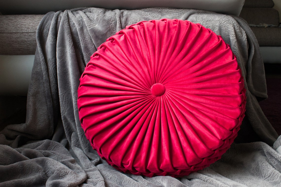 Floor Pillow Cushion for Sitting Velvet Decorative Pillow Etsy