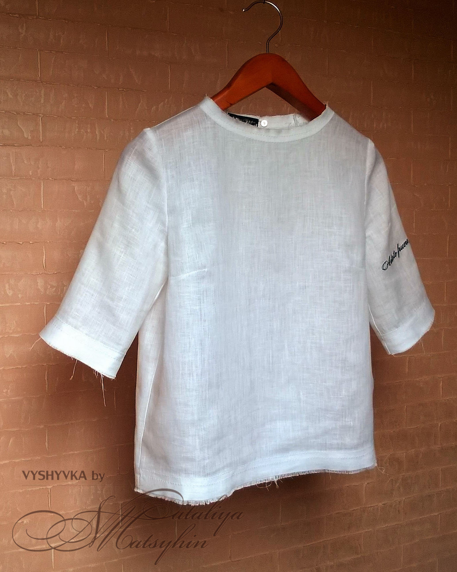 Linen TShirt wiht Embroidery Embroidered Tank Top Linen Etsy