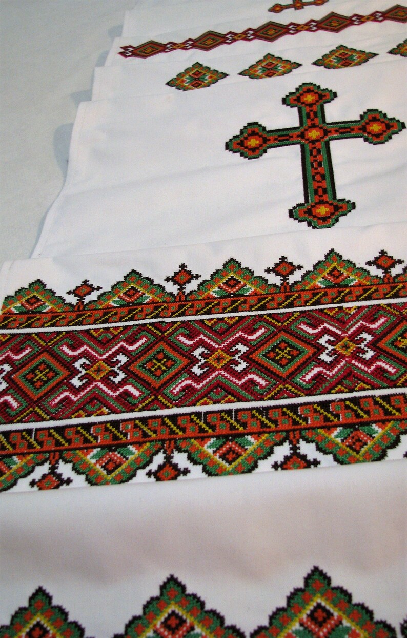 Embroidered Ukrainian Towel. Rushnyk. Ukrainian Traditional Etsy