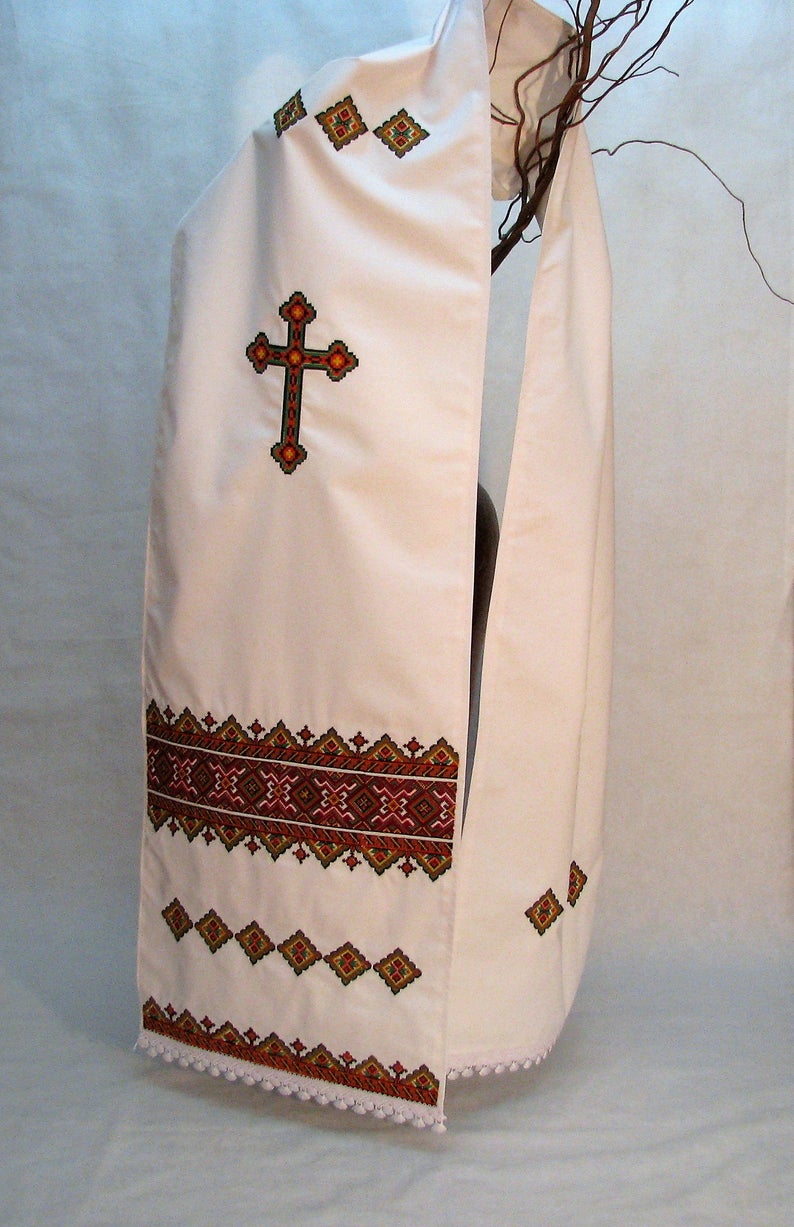 Embroidered Ukrainian Towel. Rushnyk. Ukrainian Traditional Etsy