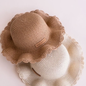 Straw Hat // Sun Hat // Baby Sun Hat // Beach Hat // Baby Hat // Summer Hat // Baby Beach Hat