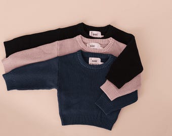 Cozy Knit Baby Sweater | Infant Knit Sweater | Soft Baby Pullover | Baby Shower Gift | Neutral Baby Knitwear | Toddler Sweater