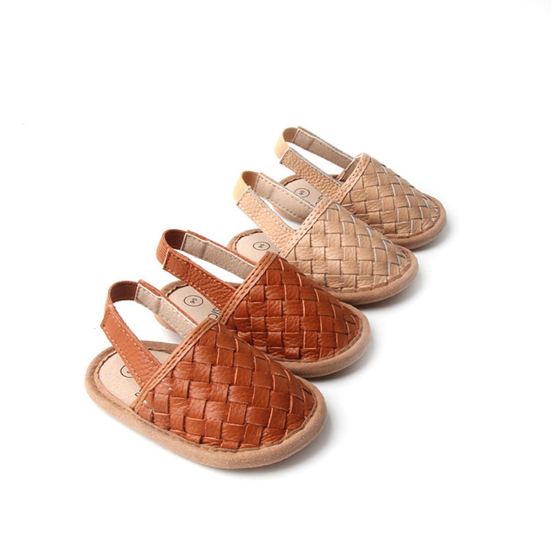 Woven Leather Sandals // Leather Baby Sandals // Baby Sandals Etsy