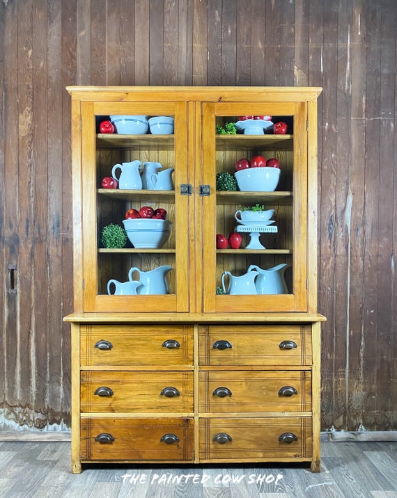 Primitive china cabinet discount