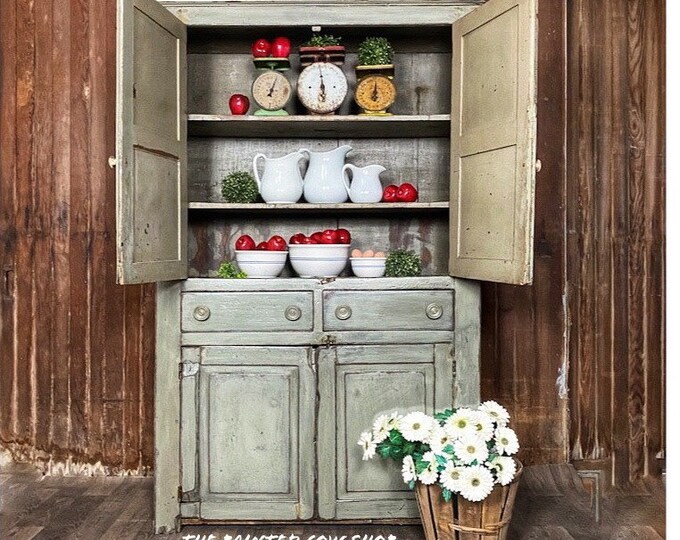 Antique Bakers Kitchen Wood Possum Belly