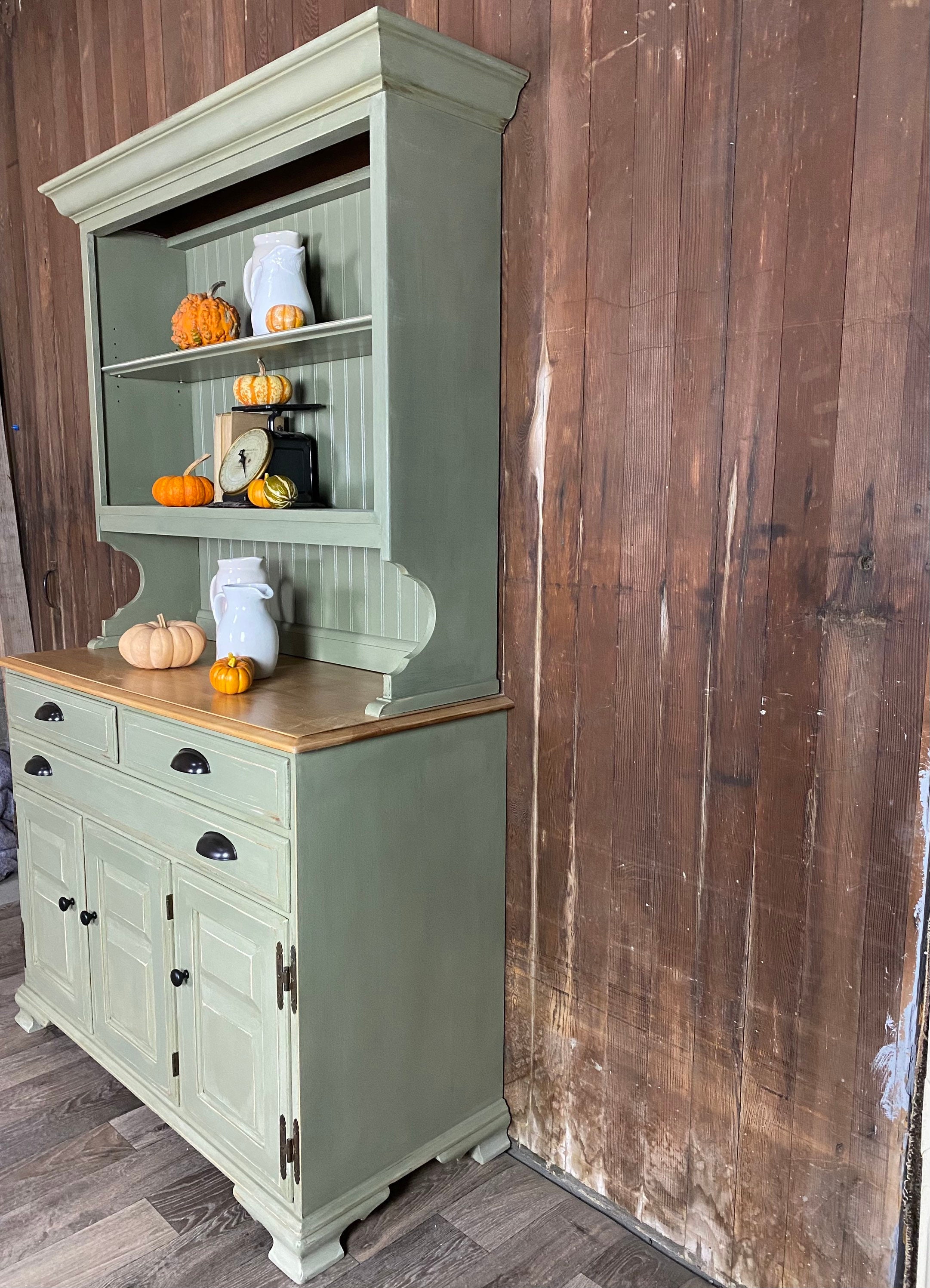 Custom Painted china Green China dining Etsy