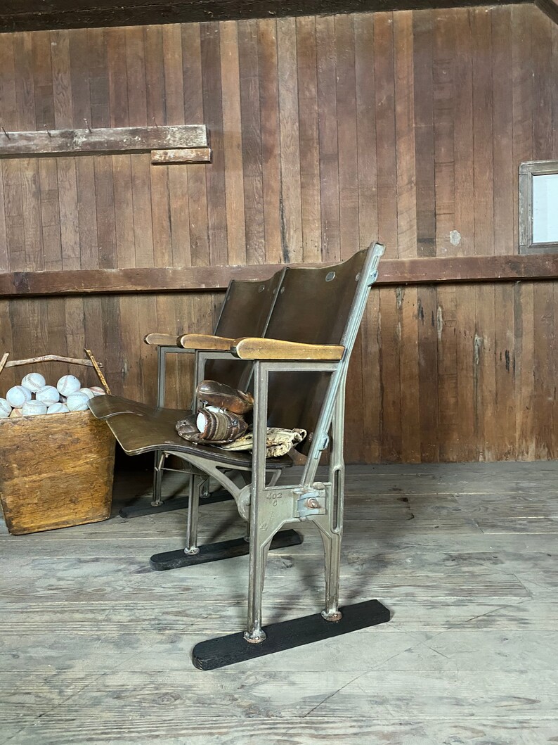 Vintage Wood Stadium Seats vintage Folding wood Theatre Etsy
