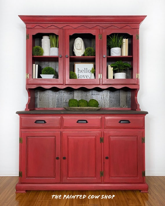 Red hutch cheap