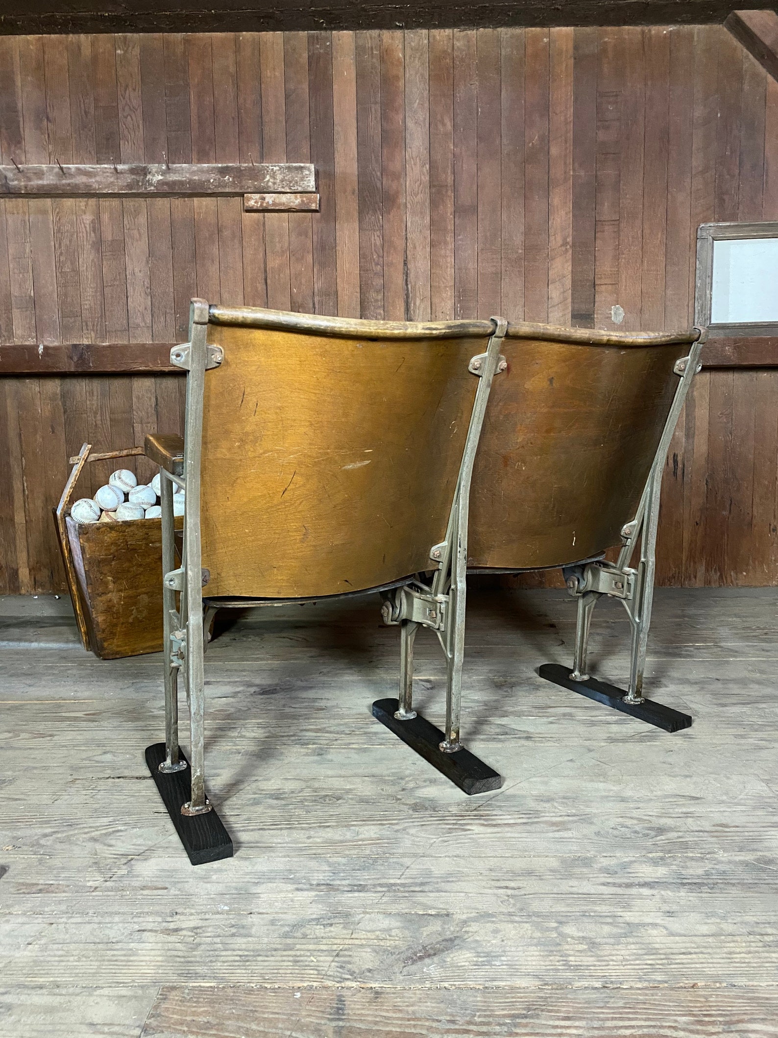 Vintage Wood Stadium Seats shipping is not included vintage Etsy