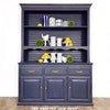 Navy Blue China Cabinet, Open Shelves Hutch, Shipping is Not FREE ...