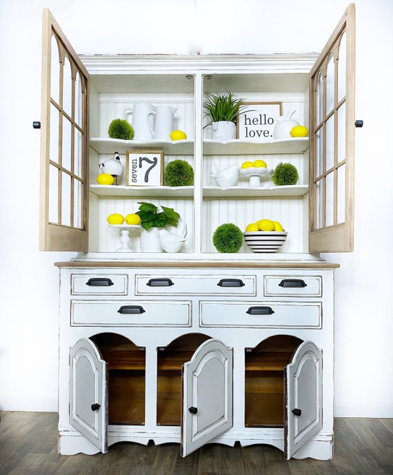 Large farmhouse hutch deals