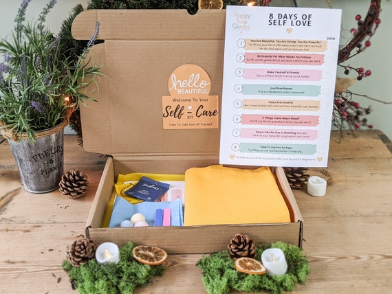 Self Care Gift Box, Self Care Kit For Self Love, Care Package for Her, Friend or Family Member