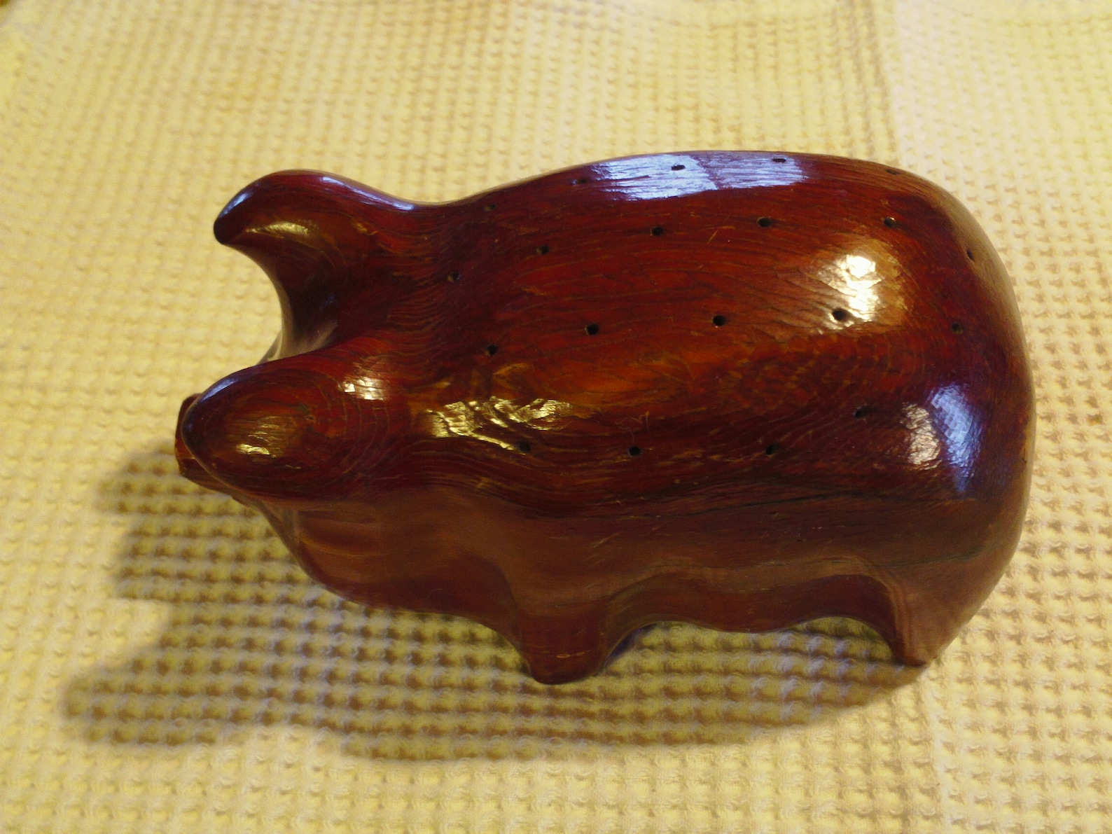 Vintage Wooden Pigtoothpick Holderfree Shipping Etsy