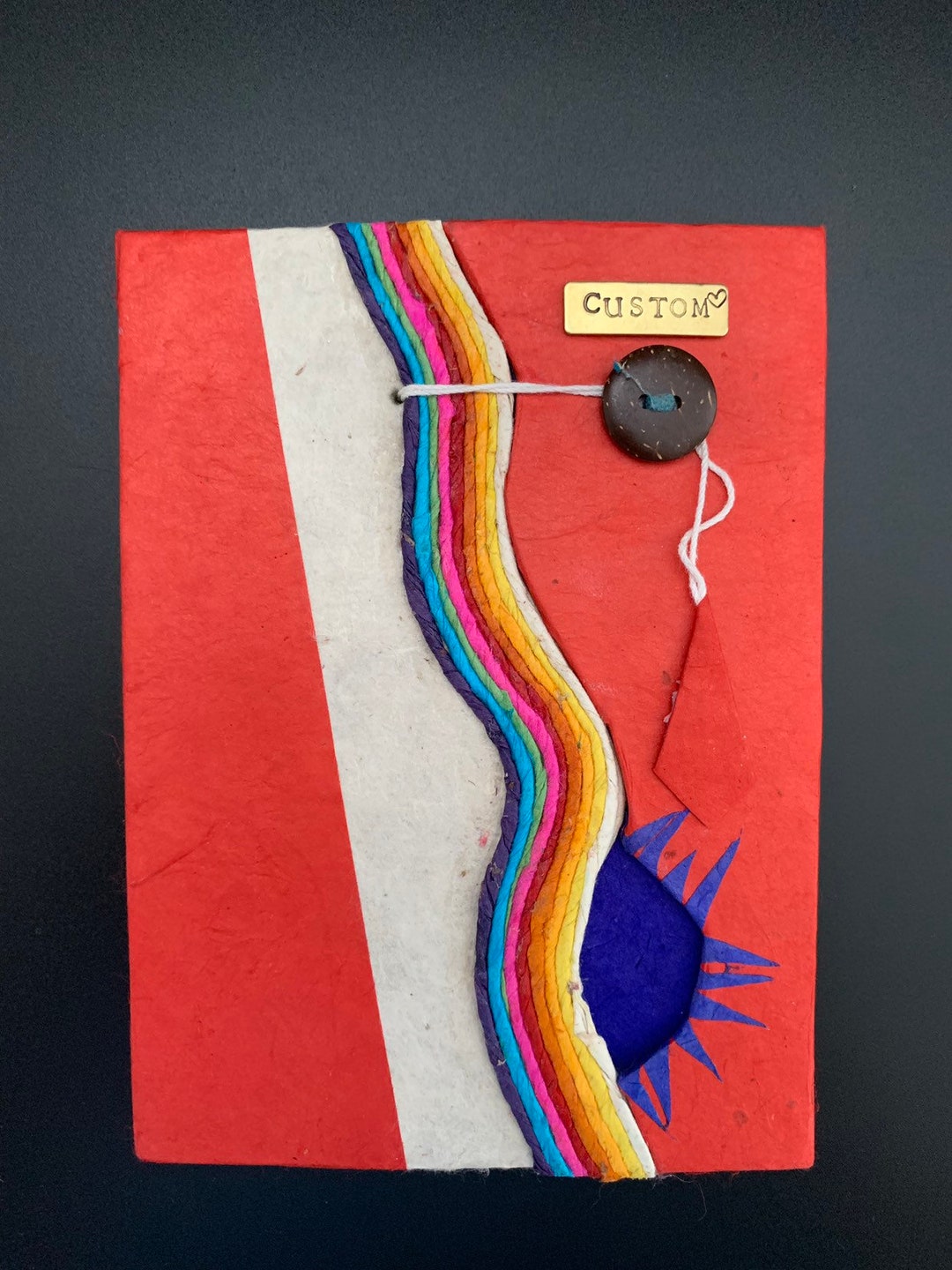 Handmade Paper Journal, Daphne Paper Notebook, Gifts for Her, Gifts for