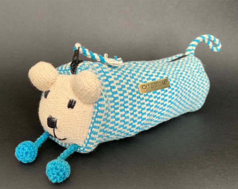 Bear Pencil Case Teddybear Pencil Case Personalise Initial | Etsy