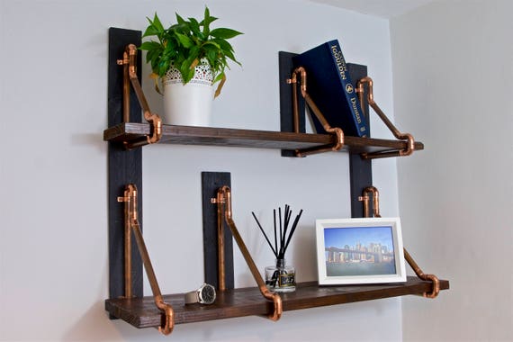 Copper Pipe Shelves