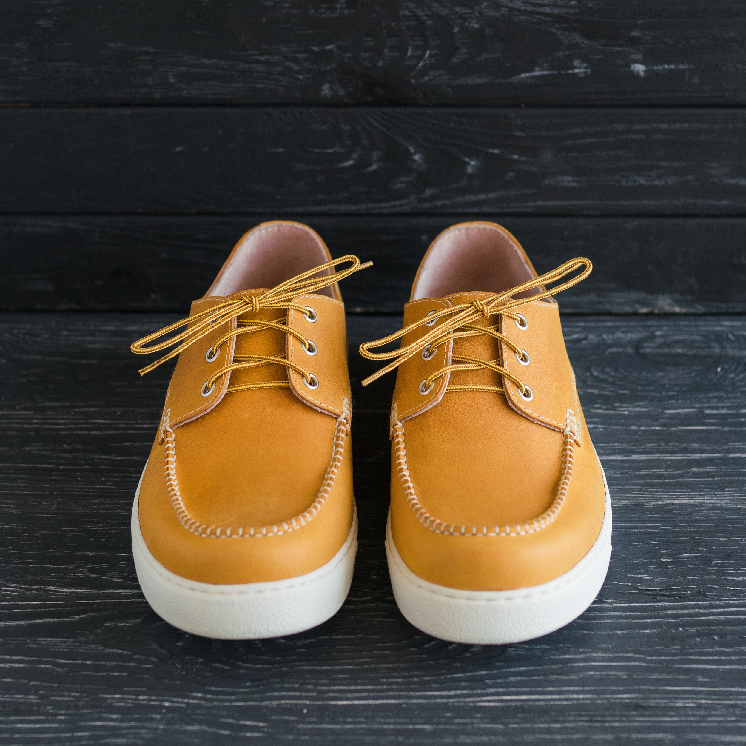 Moc Toe Sneakers Leather Handmade Summer Shoes Women Mens - by